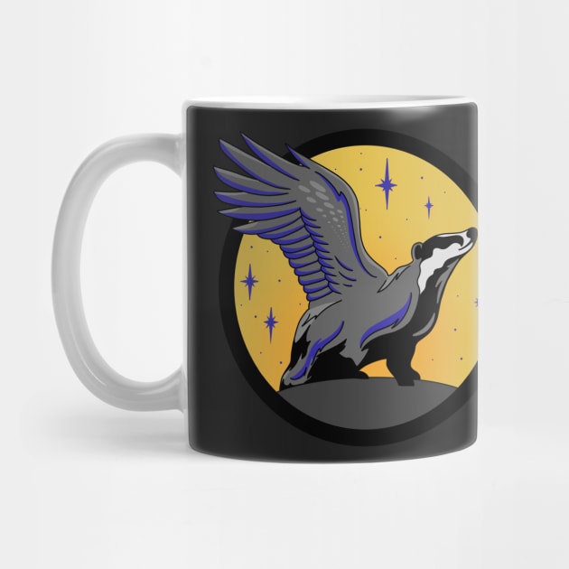 Huffleclaw Eagle Badger Combination House Emblem by Thenerdlady